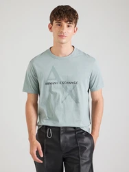 ARMANI EXCHANGE T-Shirt jade/schwarz