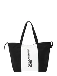 KARL LAGERFELD JEANS Shopper schwarz/weiß