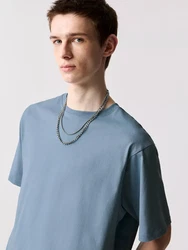 Pull&Bear T-Shirt taubenblau