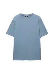 Pull&Bear T-Shirt taubenblau