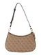 GUESS Taška přes rameno 'NOELLE II TOP ZIP SHOULDER BAG' hnědá / světle hnědá GUESS Taška přes rameno 'NOELLE II TOP ZIP SHOULDER BAG' hnědá / světle hnědá