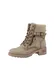 TOM TAILOR Šněrovací kozačky  šedobéžová