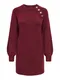 ONLY Úpletové šaty 'Emma'  vínově červená