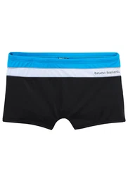 Boxer-Badehose blau / schwarz / weiß