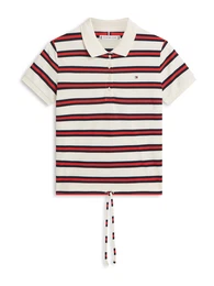 Tričko marine modrá / červená / offwhite