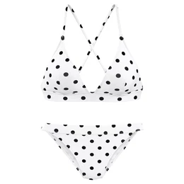 Horní díl plavek černá / bílá