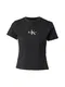 Calvin Klein Jeans Tričko světle šedá / černá / bílá Calvin Klein Jeans Tričko světle šedá / černá / bílá