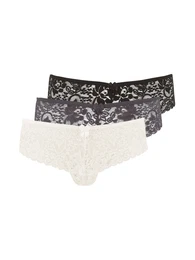 Tanga gaćice boja pijeska / siva / crna