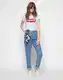 LEVI'S  Tričko 'The Perfect Tee'  červená / offwhite