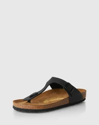 BIRKENSTOCK Zehentrenner 'Gizeh' schwarz