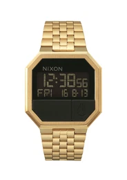 Armbanduhr 'Re-Run' gold / schwarz