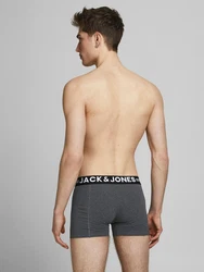 Jack & Jones Unterhemd Sense Trunks 3-Pack 3612 navy / orange / weinrot