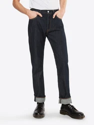 LEVI'S Jeans '501' '502 Taper' dunkelblau/braun