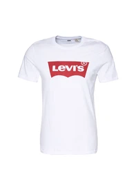 Levi's T-Shirt rot/weiß