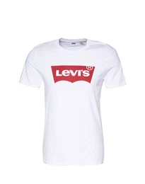 LEVI''''S T-Shirt weiß / rot