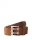 DIESEL Pas ''''Bit''''  rjava / srebrna