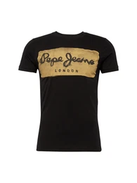 T-Shirt ''''CHARING'''' senf / schwarz