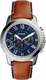 FOSSIL Chronograph »GRANT« marine / hellbraun