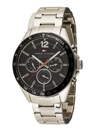 Uhr ''''CASUAL QUARZ MULTIFUNKTION'''' schwarz / silber