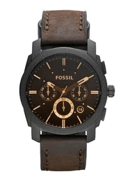 FOSSIL Chronograph »MACHINE, FS4656« dunkelbraun