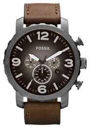 FOSSIL Chronograph, NATE, JR1424 braun / graphit
