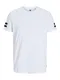 JACK & JONES Majica ''''Boro''''  rna / bela