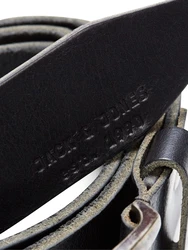 JACK & JONES Gürtel JJIPAUL JJLEATHER BELT NOOS schwarz