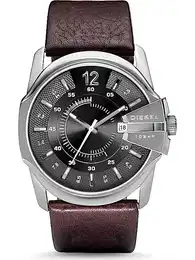 Uhr 'Master Chief' dunkelbraun / schwarz / silber