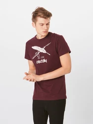 Iriedaily T-Shirt Harpoon Flag Tee bordeaux/weiß