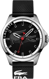 LACOSTE Armbanduhr, »CAPBRETON, 2010840« rot / schwarz / silber