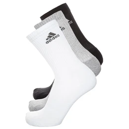 PERFORMANCE ''''3 Stripes Performance Crew'''' Socken 3er Pack weiß / grau / schwarz