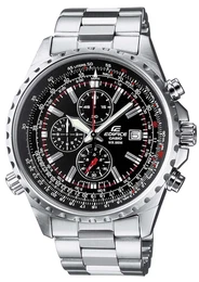 Chronograph ''''Edifice'''' schwarz / silber