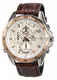 CASIO Edifice Chronograph kastanienbraun / rosegold / silber