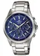CASIO Edifice Chronograph dunkelblau / silber