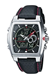 Edifice Armbanduhr schwarz / silber