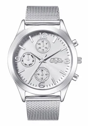 BUFFALO Multifunktionsuhr silber