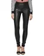 SELECTED FEMME Hlače ''''SFSYLVIA MW STRETCH LEATHER''''  črna