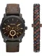 FOSSIL Chronograph ''''Machine, FS5251SET'''' dunkelbraun