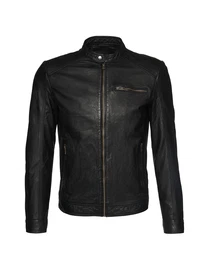 Lederjacke schwarz