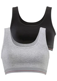 Podprsenka šedá / černá