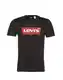 LEVI''''S T-Shirt schwarz / hellrot / weiß