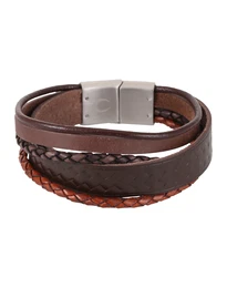 Armband aus Leder dunkelbraun