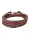 ROYAL-EGO Geflochtenes Lederarmband braun