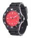 S.Oliver RED LABEL Armbanduhr SO-2587-PQ rot / schwarz