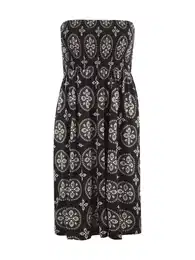 Plážové šaty krémová / černá