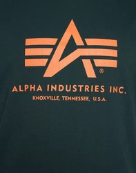 ALPHA INDUSTRIES T-Shirt dunkelgrn/orange