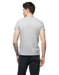 GANT T-Shirt mit Logo-Print graumeliert