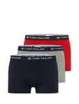 TOM TAILOR Unterhemd Hip Pants Retro Boxer dunkelblau/graumeliert/rot/wei TOM TAILOR Unterhemd Hip Pants Retro Boxer dunkelblau/graumeliert/rot/wei