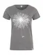 Iriedaily Tričko 'Blowball'  šedý melír / bílá