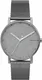 SKAGEN Armbanduhr ''''SIGNATUR'''' dunkelgrau / silber